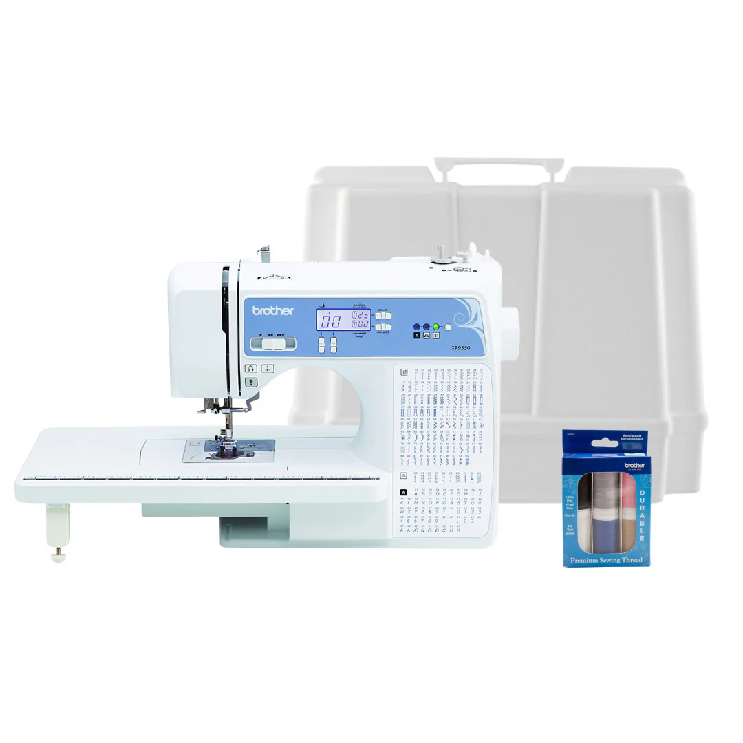 Brother XR9550 Computerized Sewing and Quilting Machine (White) Bundle