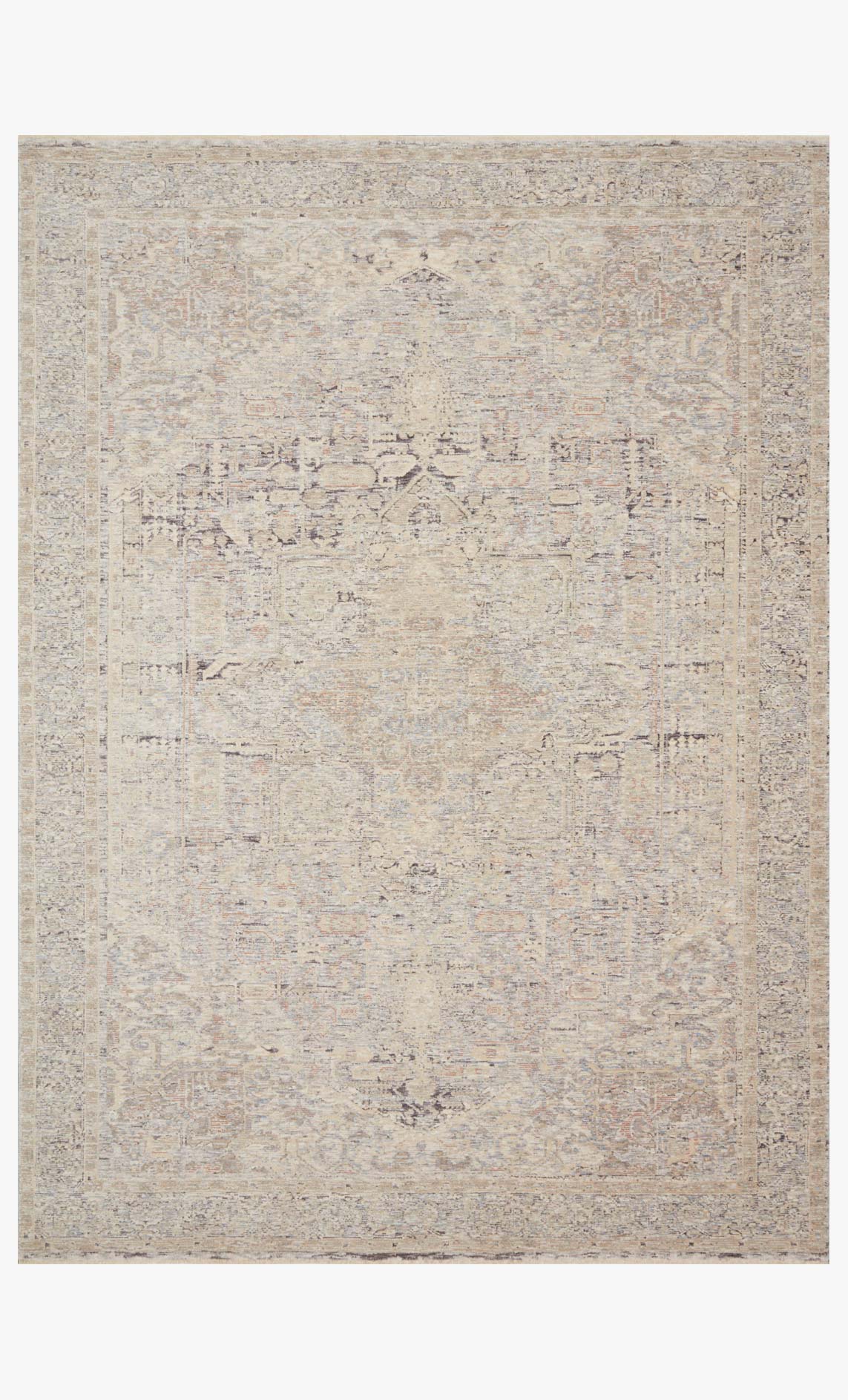Loloi Faye Collection - Transitional Power Loomed Rug in Ivory (FAY-04)