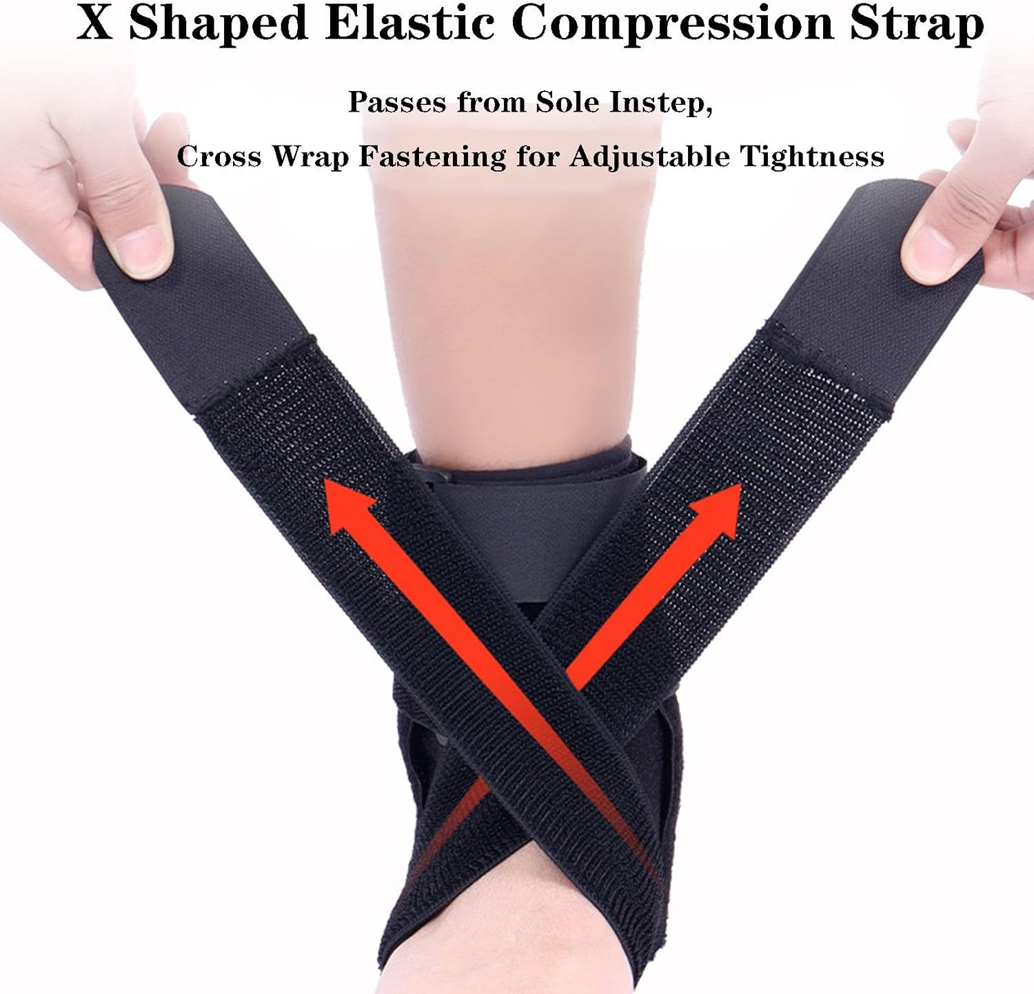 AFO Ankle Brace for Walking, Ankle Stabilizer Brace with Open Design, Removable Curved Aluminum Plate, Fits Women & Men for Injury Recover, Running, Sports,A2,L-A2-Small