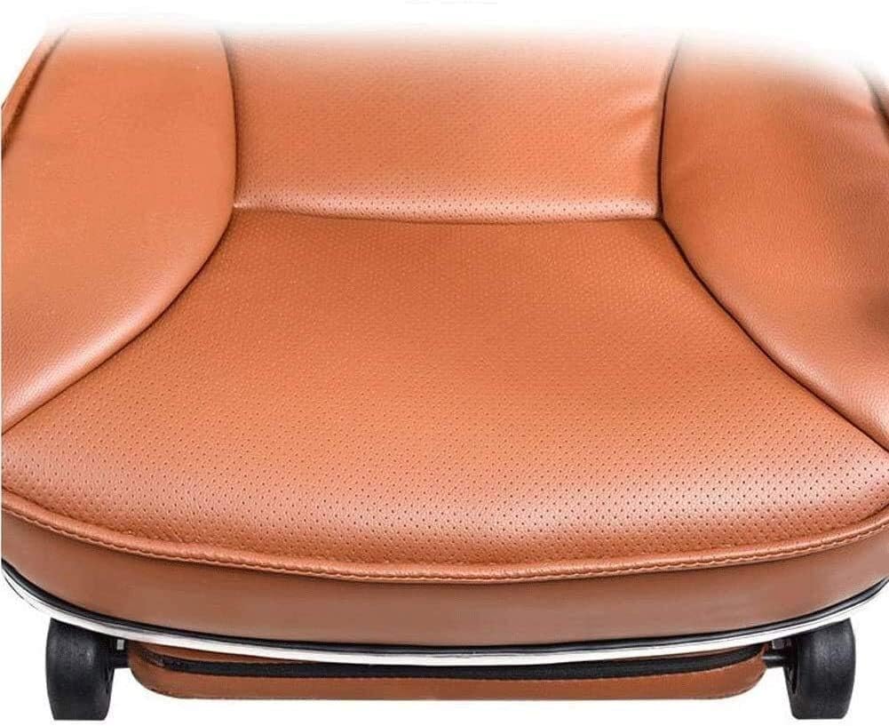 High-Back Leather Executive Swivel Adjustable Swivel Office Desk Chair with Armrests Lumbar Support Desk Ergonomic Chair Boss Chair Computer Chair Leather Chair Home Swivel,Pedal