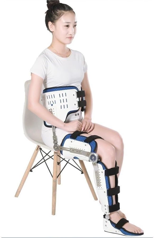Adjustable Hinged Hip Abduction Orthosis HIPS Joint Protection Device for Hip Groin Hamstring and Sciatic Nerve Pain Relief Post Op HIPS Brace Recovery Stabilizer(Right)