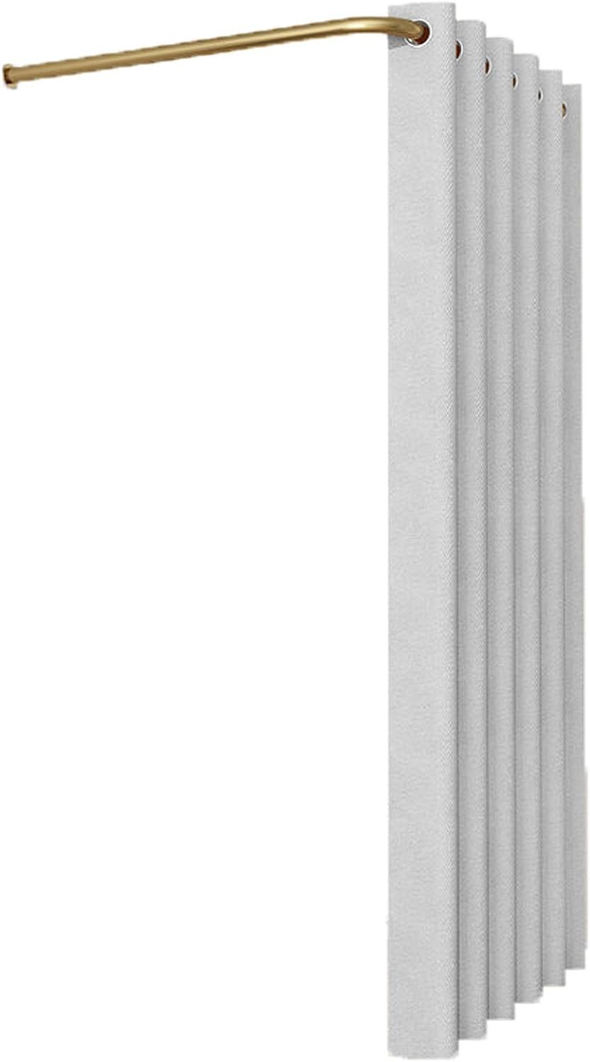 Fitting Room L-Shaped Rod Fitting Room Temporary Dressing Room Simple Changing Room Privacy Screen Compatible with Clothing Stores Shopping Malls for Store(Silver,120cm)