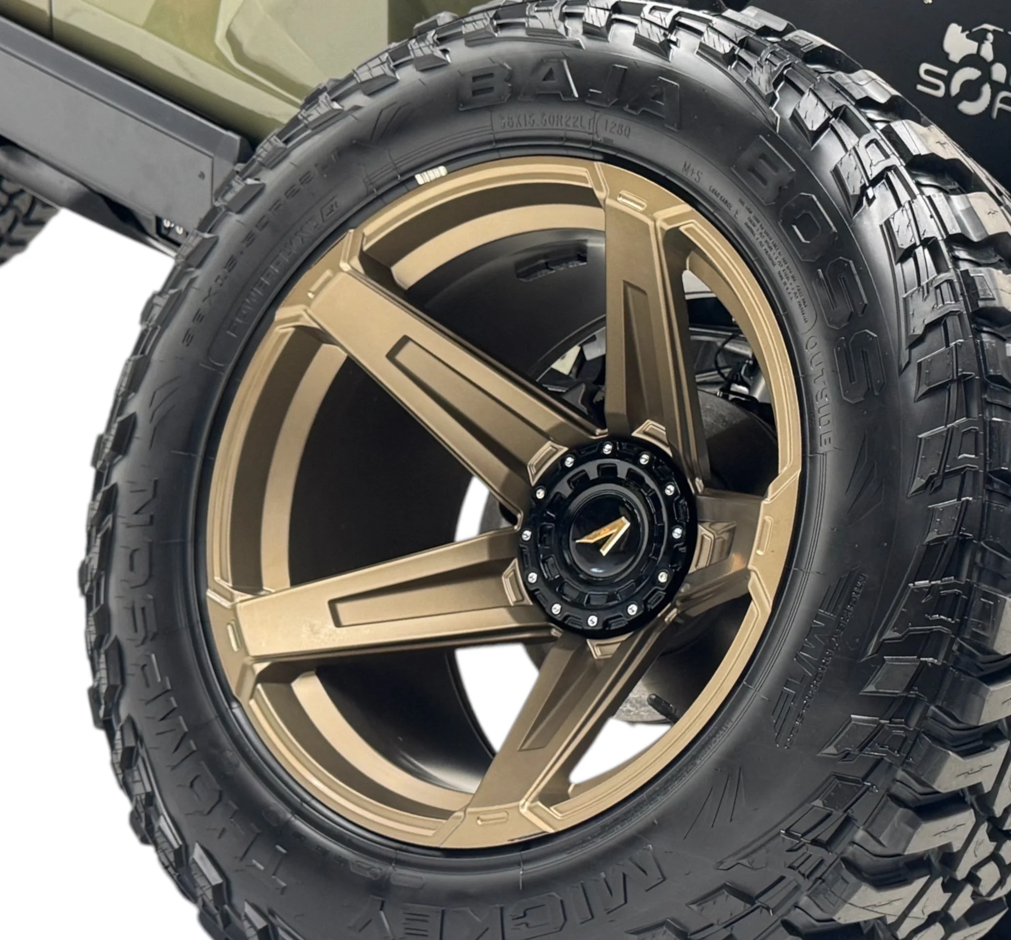 Apocalypse 5 Spoke Wheel for Jeep Wrangler and Gladiator 5 Lug (Bronze)
