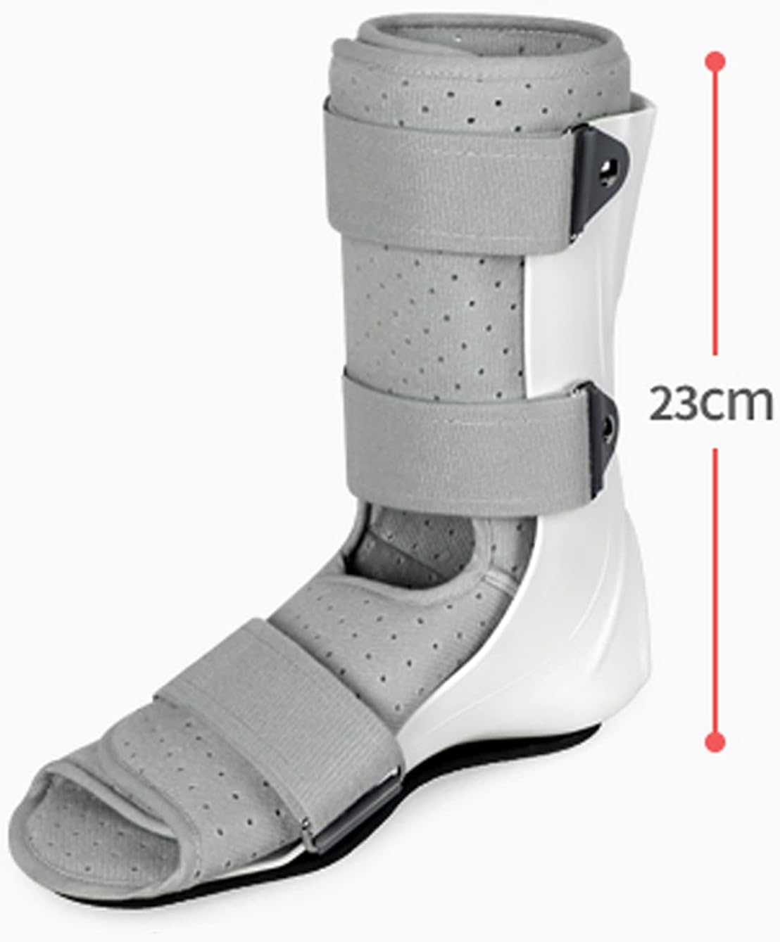 Walking Boot Foot Orthosis Adjustable Non-Slip Sole Ankle Joint Brace Fixed Magic Paste Breathable Removable Lining for Sprains Fractures Ankle (Right-S