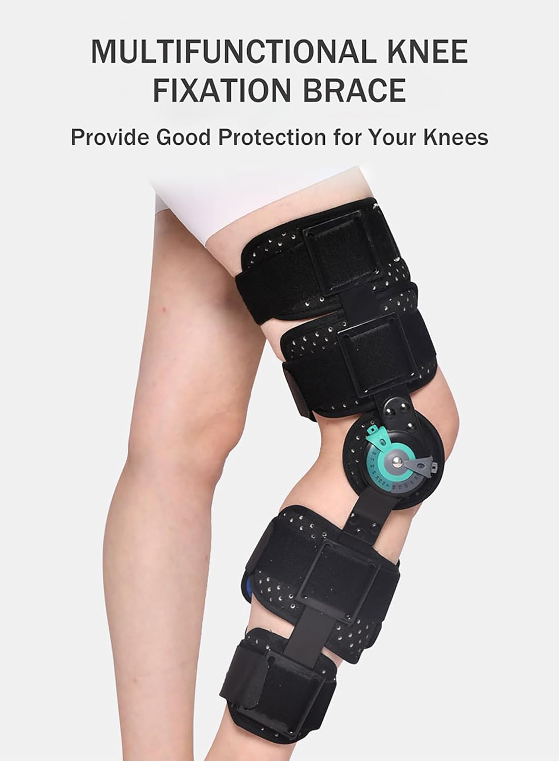 Knee Support, Anti Knee Knee Immobilizer with Adjustable Chuck, Knee for Arthritis Knee Joint Relief Meniscus Tear,M