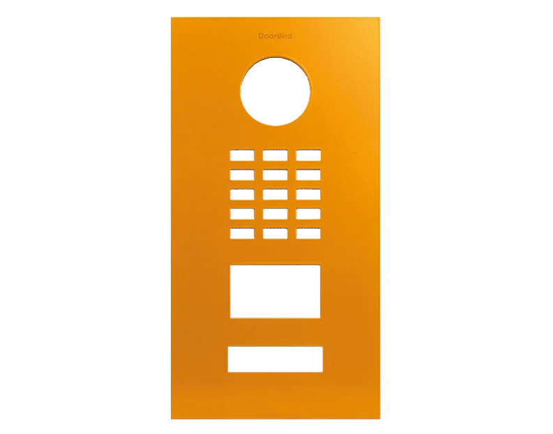 DoorBird Front Panel for D2101V in Sun Yellow, RAL 1037