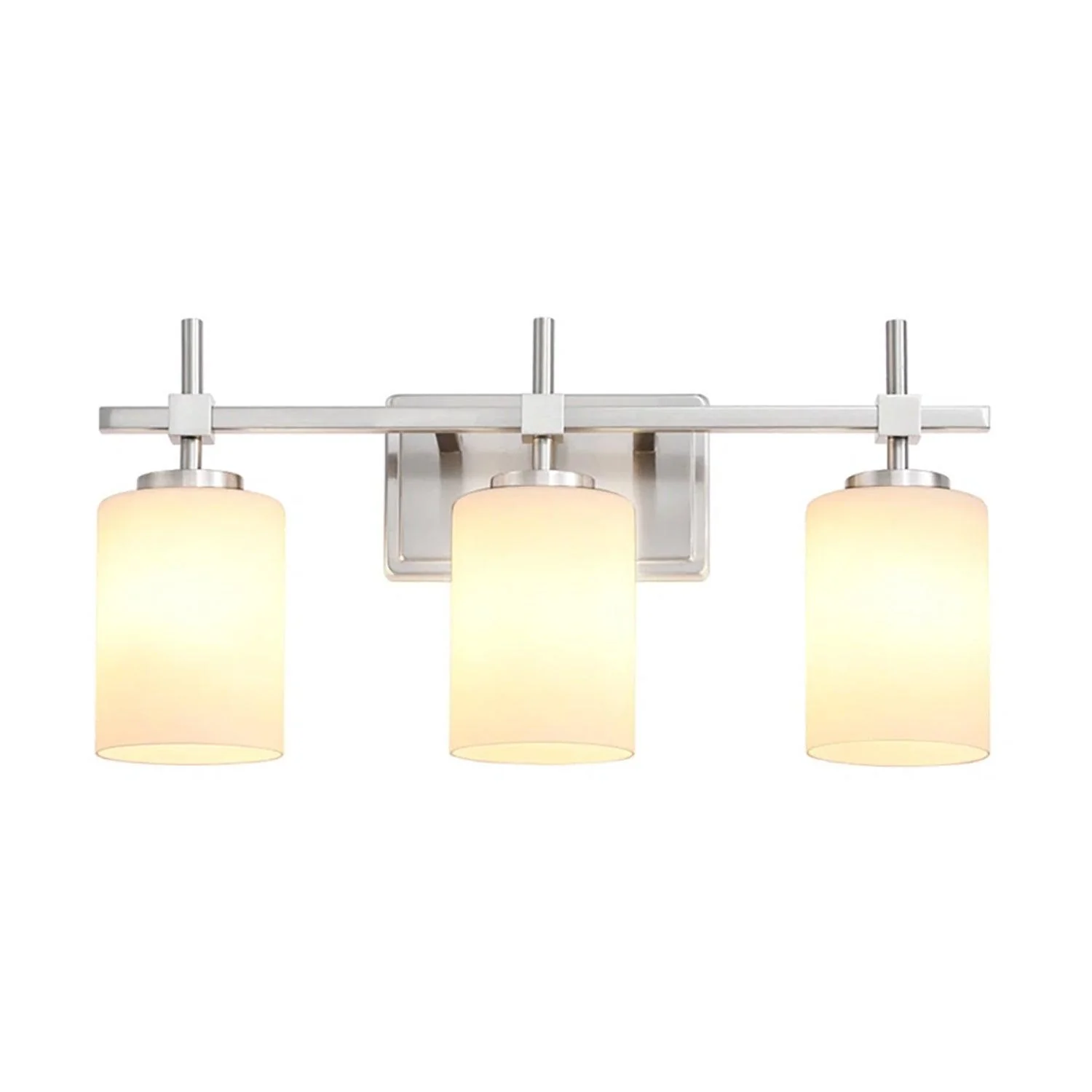 Parrot Uncle Jasper Modern Frosted Glass 3-Light Bathroom Vanity Light