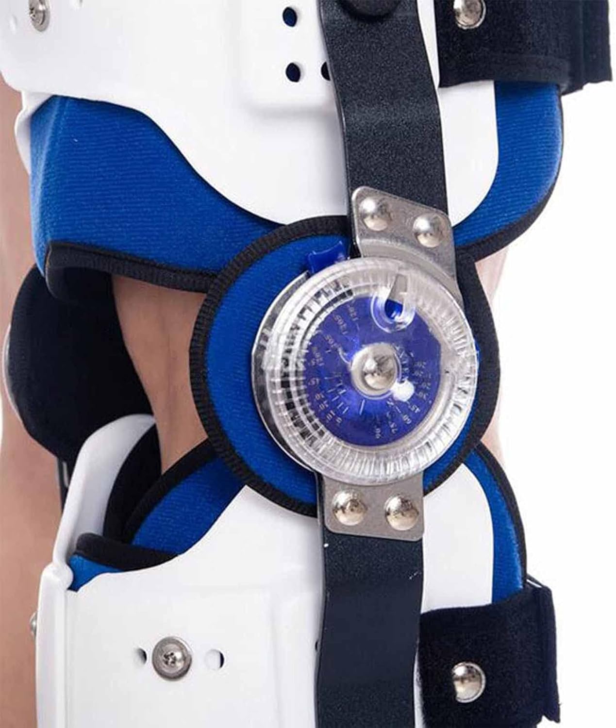 Hinged Hip Knee Support Brace ROM Adjustable Ankle and Foot Orthosis Post Op Knee Support Orthosis Immobilizer Protector for Left and Right Leg