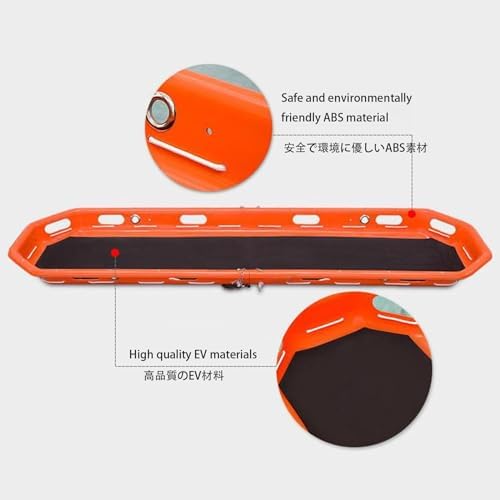 Emergency Stretcher Basket, Stainless Steel Hanging Spineboard with Accessories for Rescue and Medical Use