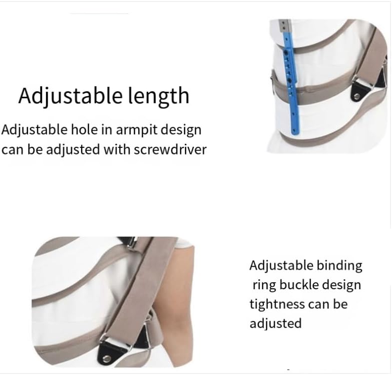 KEULEN Child Shoulder Abduction Fixed Brace, Adjustable Shoulder Supports Immobilizer, Adjustable Arm Length/Abduction Angle, Flannelette Fabric, for Fracture Dislocation Injury Support Fixation