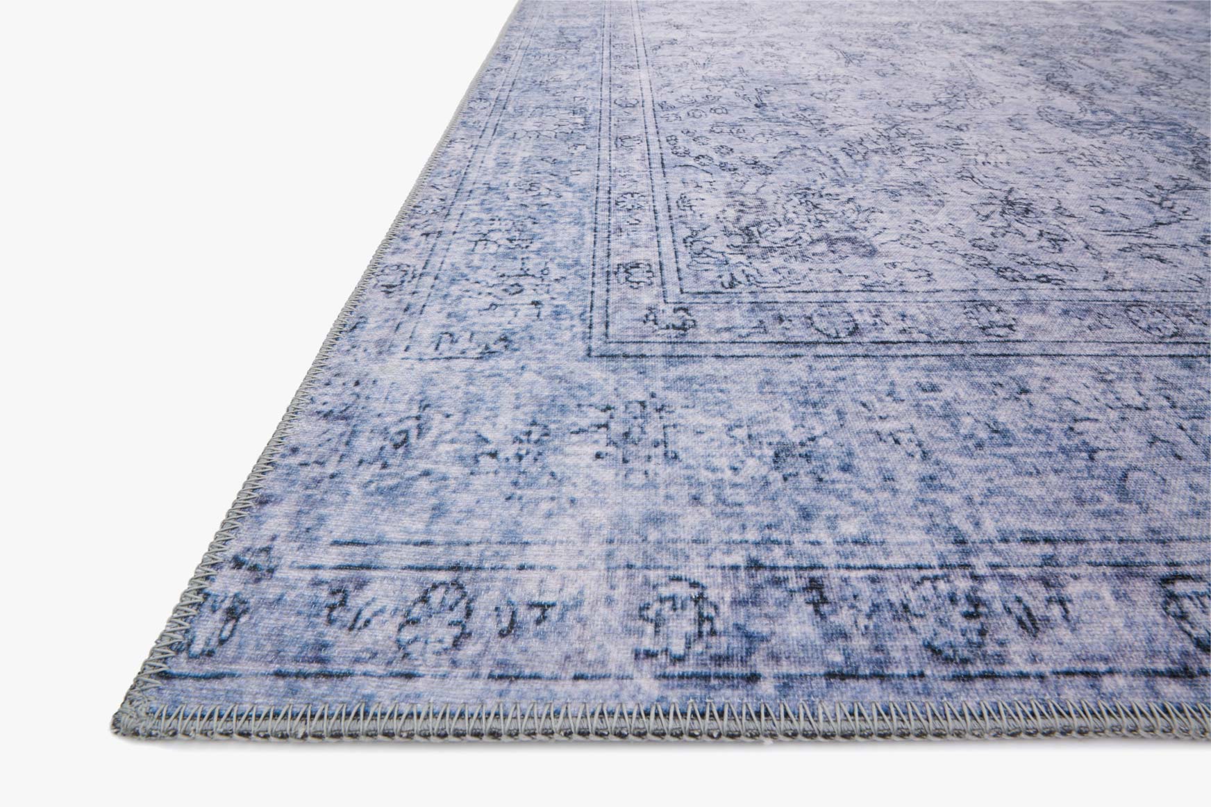 Loloi II Loren Collection - Traditional Power Loomed Rug in Slate (LQ-09)
