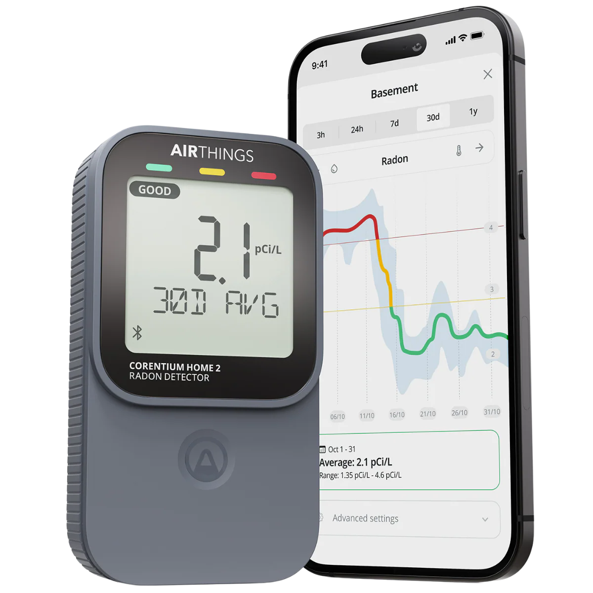 Airthings Corentium Home 2 Radon Detector