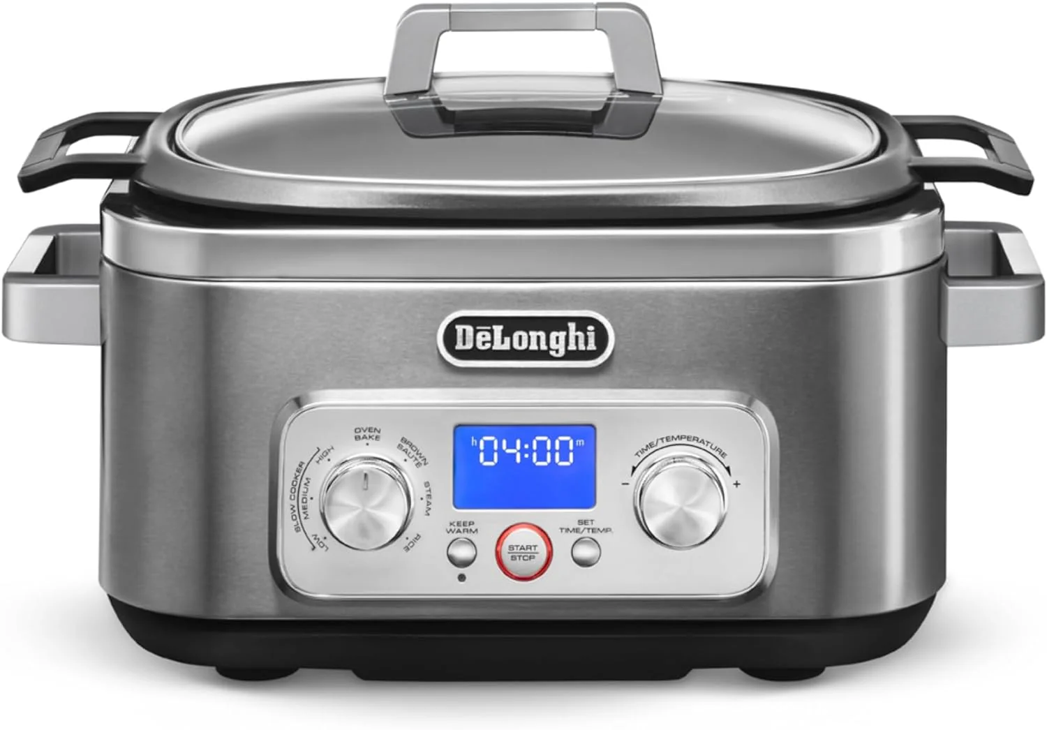De'Longhi Livenza Multi Cooker 5 in 1 Slow Cooker in Brushed Stainless Steel (CKM1641D)