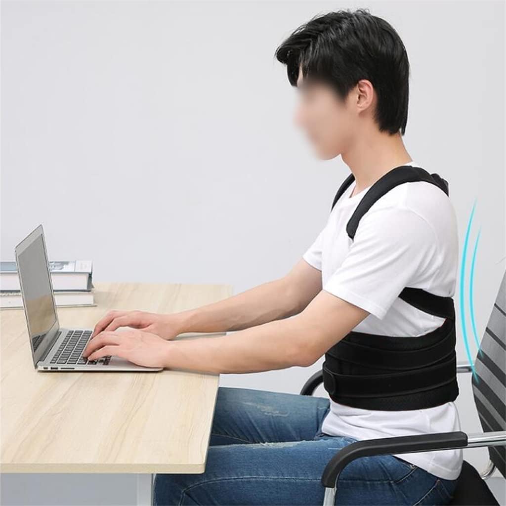 Alloy Bar Posture Corrector Shoulder Back Brace Clavicle Support Slouching Hunching Adjustable Trainer Waist(M Code)