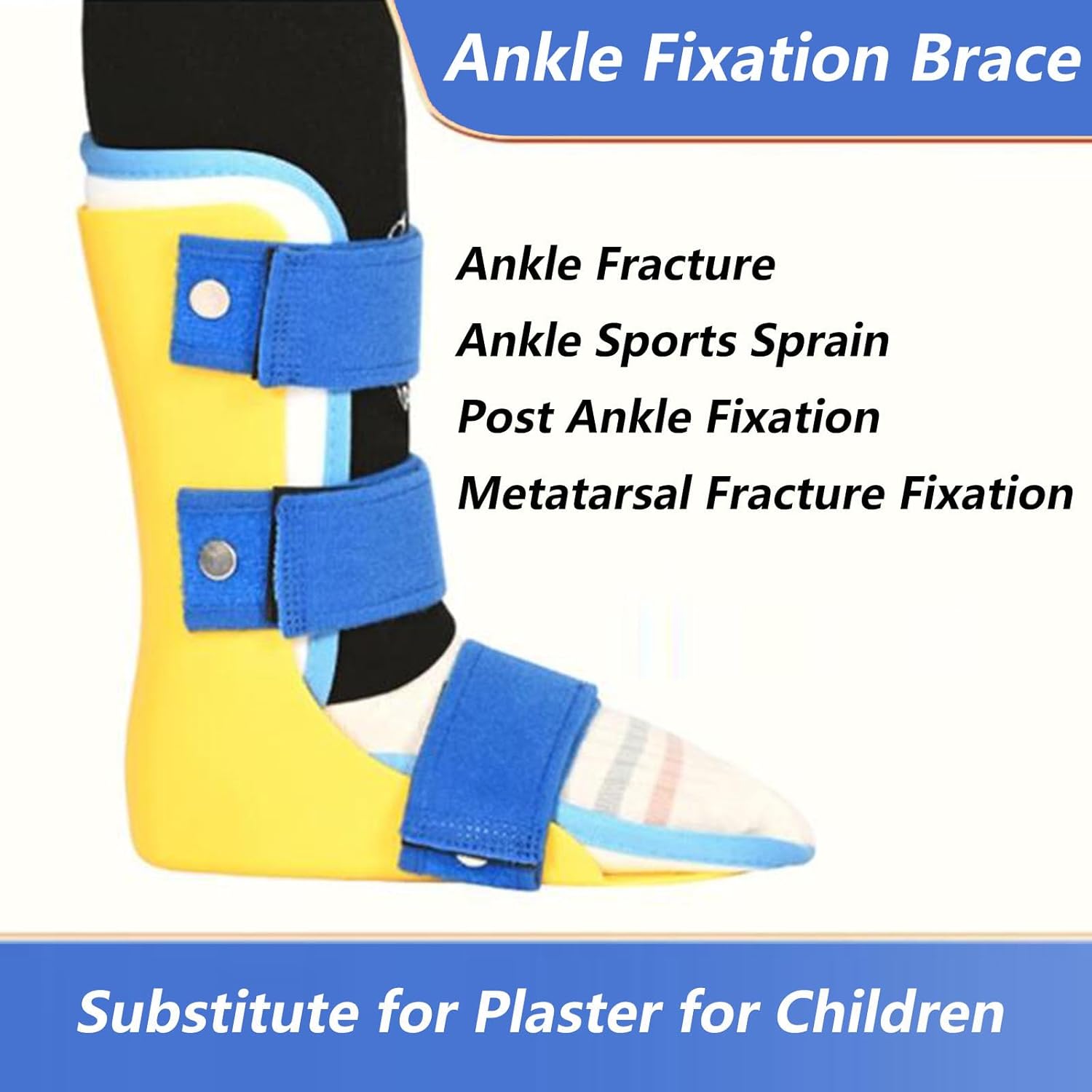 SFKLYU Kids AFO Drop Foot Brace, Pediatric AFO Night Splint, Ankle Foot Orthosis Night Splint for Children Toddler Ankle Foot Orthosis,1 Pair