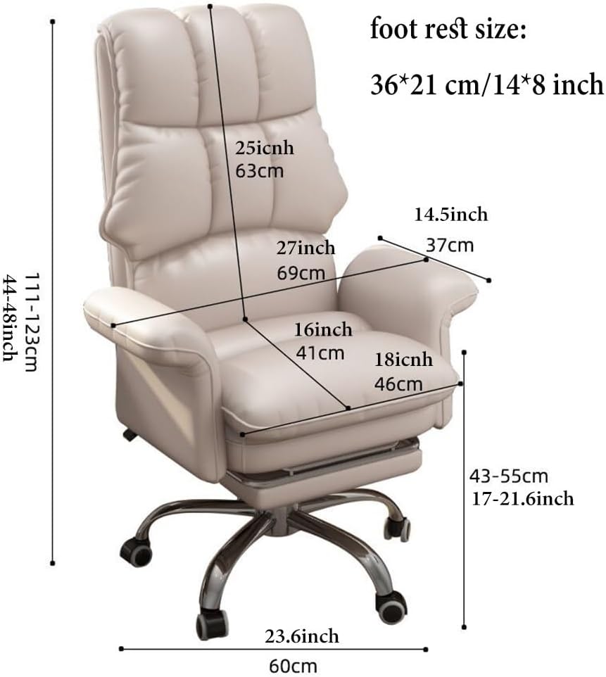 Ergonomic Task Chair with Adjustable Lumbar Support, High Back Computer Chair for Adults - Home Office Chair with Arms, Desk Chair, Gaming Chair, Executive Chair for Ho(/Pink-with Foot Rest