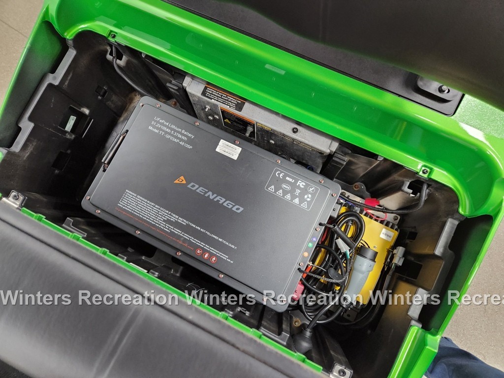 2022 Club Car Precedent Lithium Ion DELUXE STREET READY Golf Cart, Synergy Green