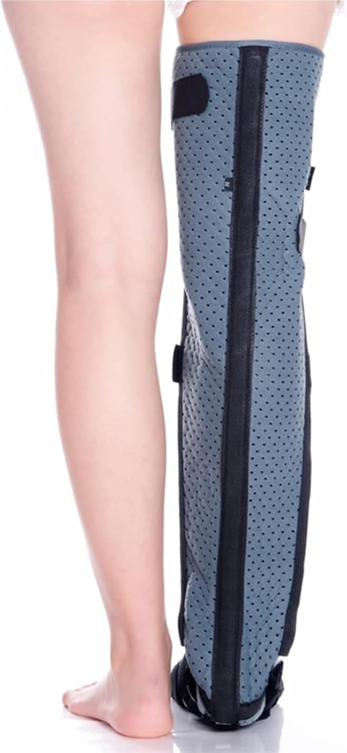 Knee and Leg immobilization Stabilizer, Knee Immobilizer Full Leg Brace, Breathable Lightweight Splint Orthopedic Guard Protector, for Post Surgery Recovery, Instability, ACL,MCL,Meniscus Tear, etc.(M