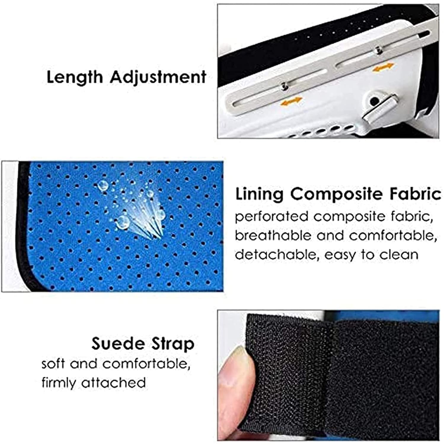 HUANGJUN Adjustable Leg Stabilizer Full Leg Stabilizer Knee Orthosis Splint Hinged Knee Foot Ankle Support Brace Knee Support Orthosis Immobilize 22.7.27