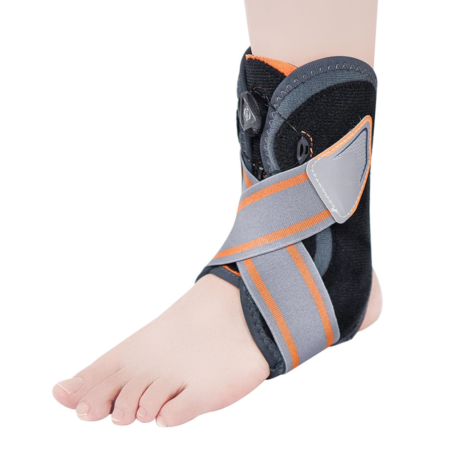 SFKLYU Ankle Orthosis Splint Foot Drop Brace for Walking Ankle Support Brace Adjustable Brace for Men or Women and Also Provides Plantar Fasciitis Relief,L