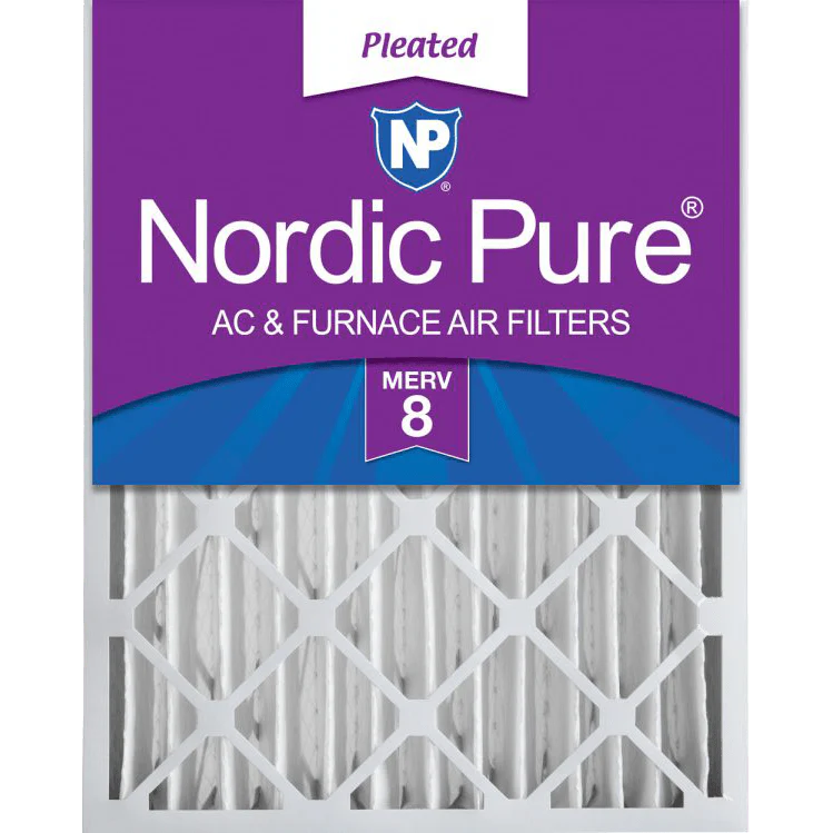 Nordic Pure MERV 8 4-inch Pleated Furnace Filters