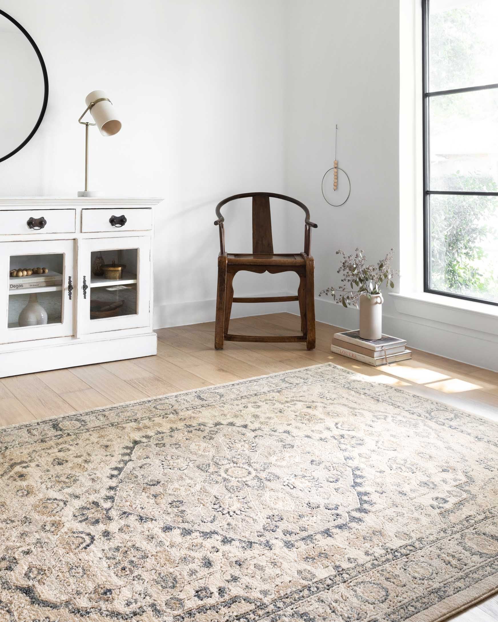 Loloi II Teagan Collection - - Power Loomed Rug in Natural & Lt. Grey (TEA-01)