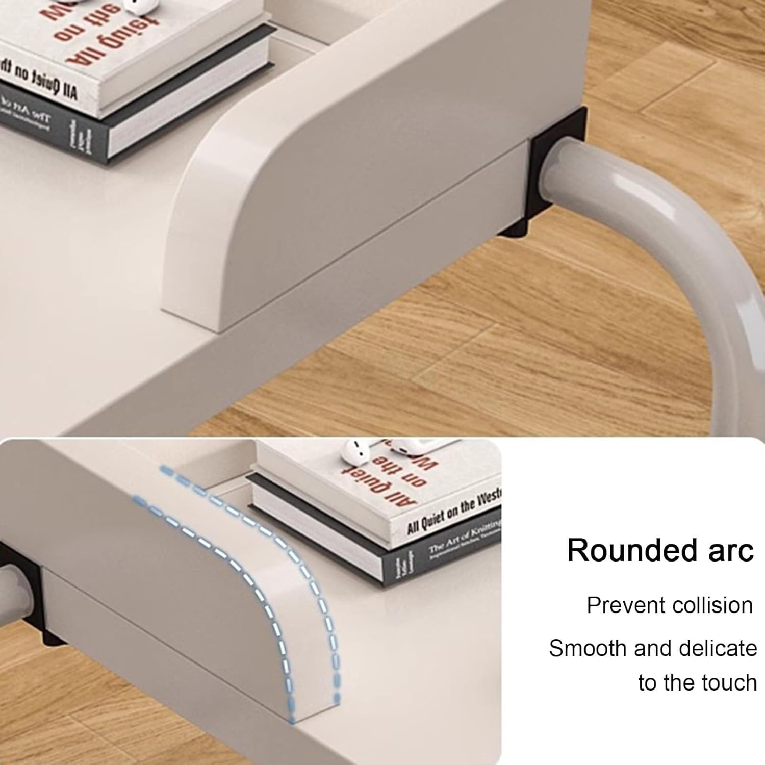Overbed Overbed Desk Height Adjustable,Food Tray Desk Rolling Medical Table Mobile Height and Length Adjustable Computer Desk Laptop Cart Overbed Table with Wheels Rolling Bed Bar Table