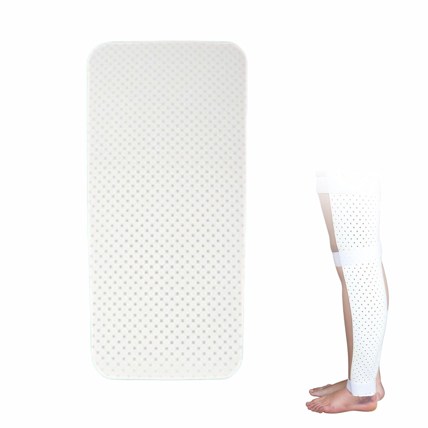 Thermoplastic Hand Splint for Wrist Support – Adjustable Immobilizer Brace for Stroke, Arthritis & Tendonitis Pain Relief, Left/Right Hand, 1 Pack (Leg)