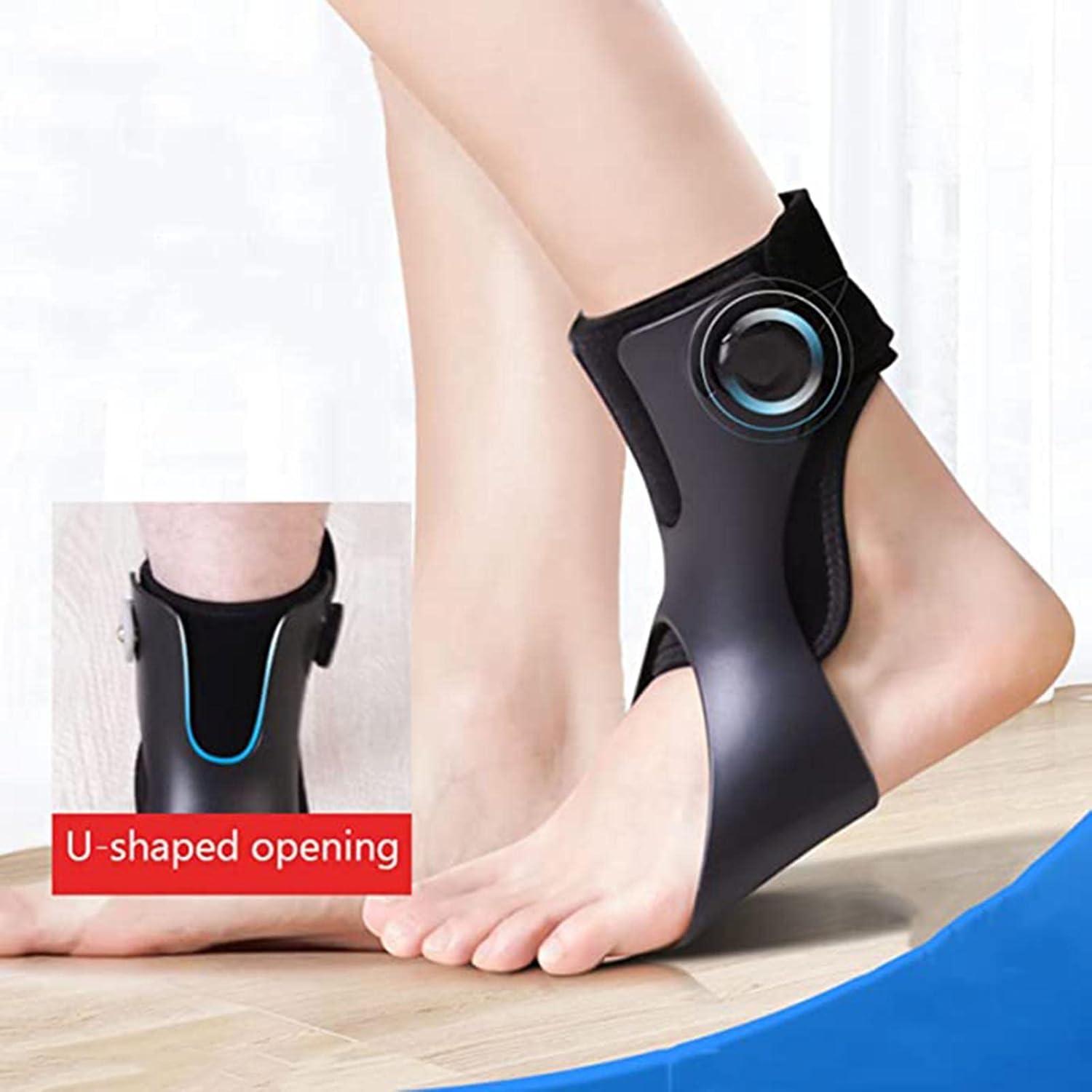 HUANGJUN Foot Drop Orthosis Ankle Foot Drop Brace Orthosis Splint Stability Support Pads Drop Foot Postural Correction Brace