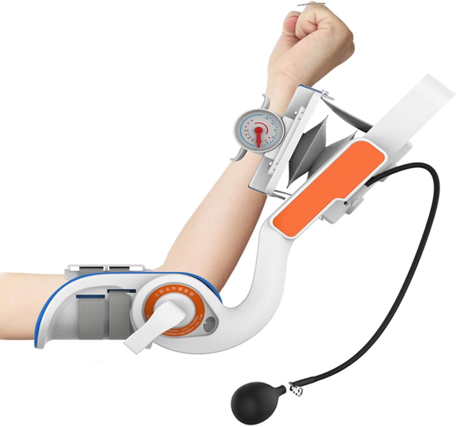 Elbow Brace Arm Exerciser, Elbow Joint Rehabilitation Device with Air Bag Pressurization, Adjustable -15° to 150° Angle