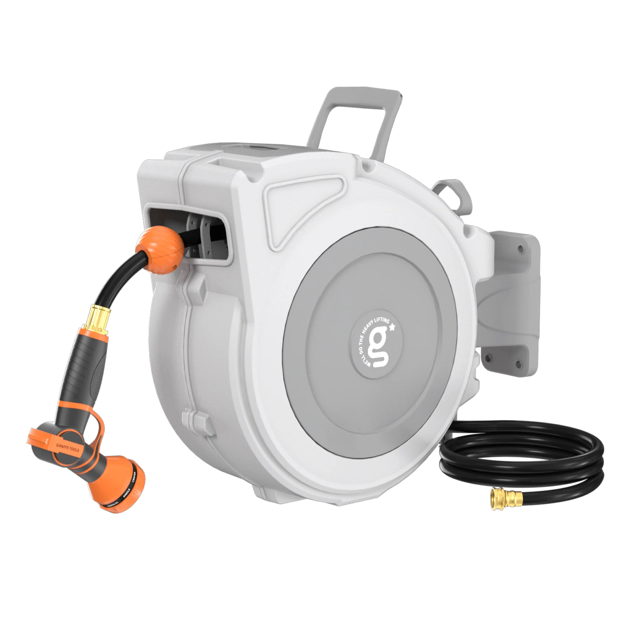 Giraffe Tools 1/2-Inch, 65 Ft. Retractable Garden Hose Reel (SGW-MW20US)