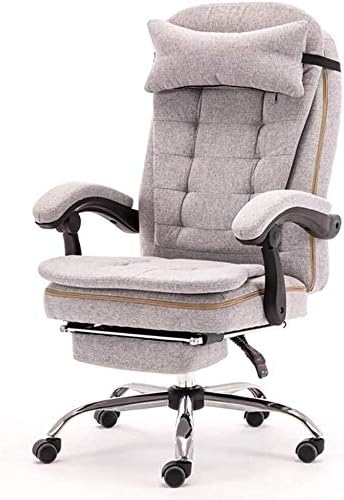Executive Swivel Adjustable Swivel Office Desk Chair with Armrests Lumbar Support Desk Ergonomic Chair Chair Home Winter and Summer Office Staff Chair Boss Chair Mesh Ergonomic ( Light gray)