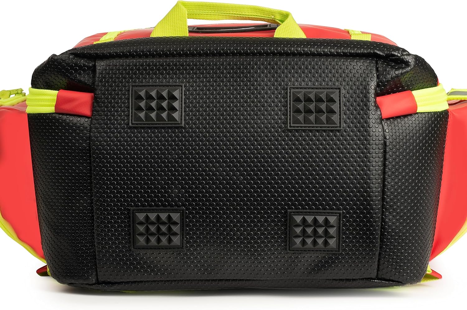 Scherber Fully-Stocked Premium First Responder Backpack | EMT/EMS Medic Trauma & Oxygen Medical Professional Kit | Bag w/ 4 Color-Coded Removable Pouches, O2 Storage, & 250+ First Aid Supplies - Red