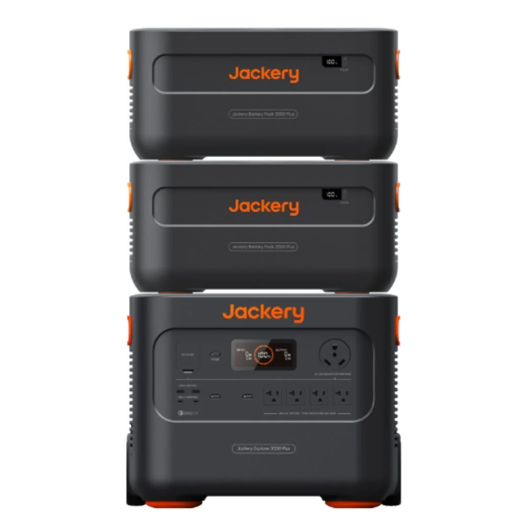 Jackery - Explorer 2000 Plus Portable Power Station with 2x Battery Packs