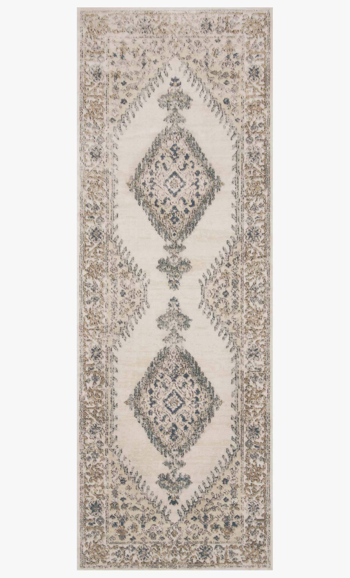 Loloi II Teagan Collection - - Power Loomed Rug in Oatmeal & Ivory (TEA-02)