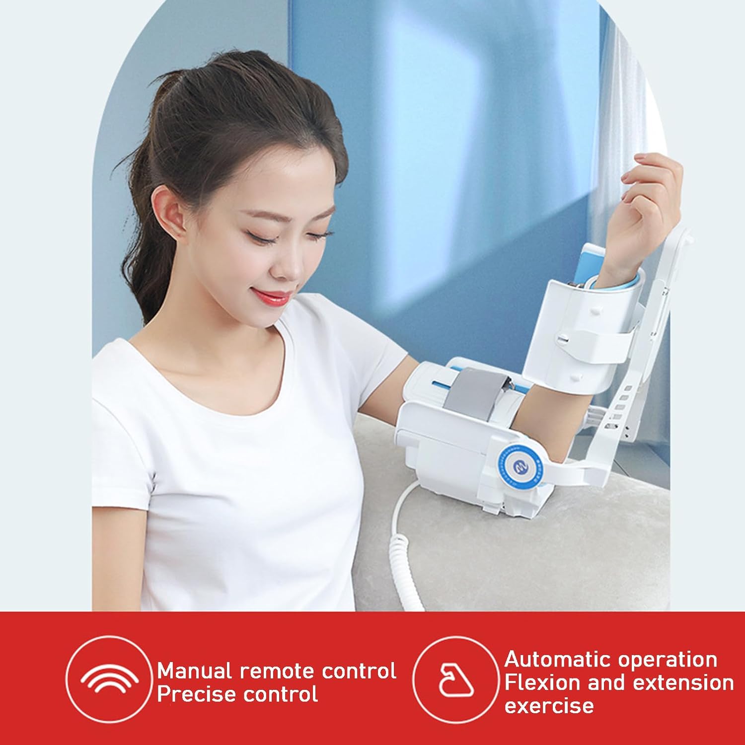 Arm Rehabilitation Device | Elbow Joint Rehabilitation Training Device Hinged Elbow Brace Arm Exerciser | for Stroke Hemiplegia Patients