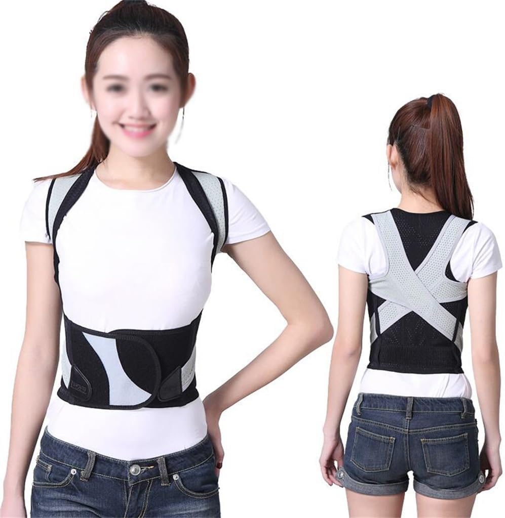 Protect Waist Hunchback Correct Sitting Posture Men and Women Correct Spinal Correction Device Hunchback Artifact(Large)