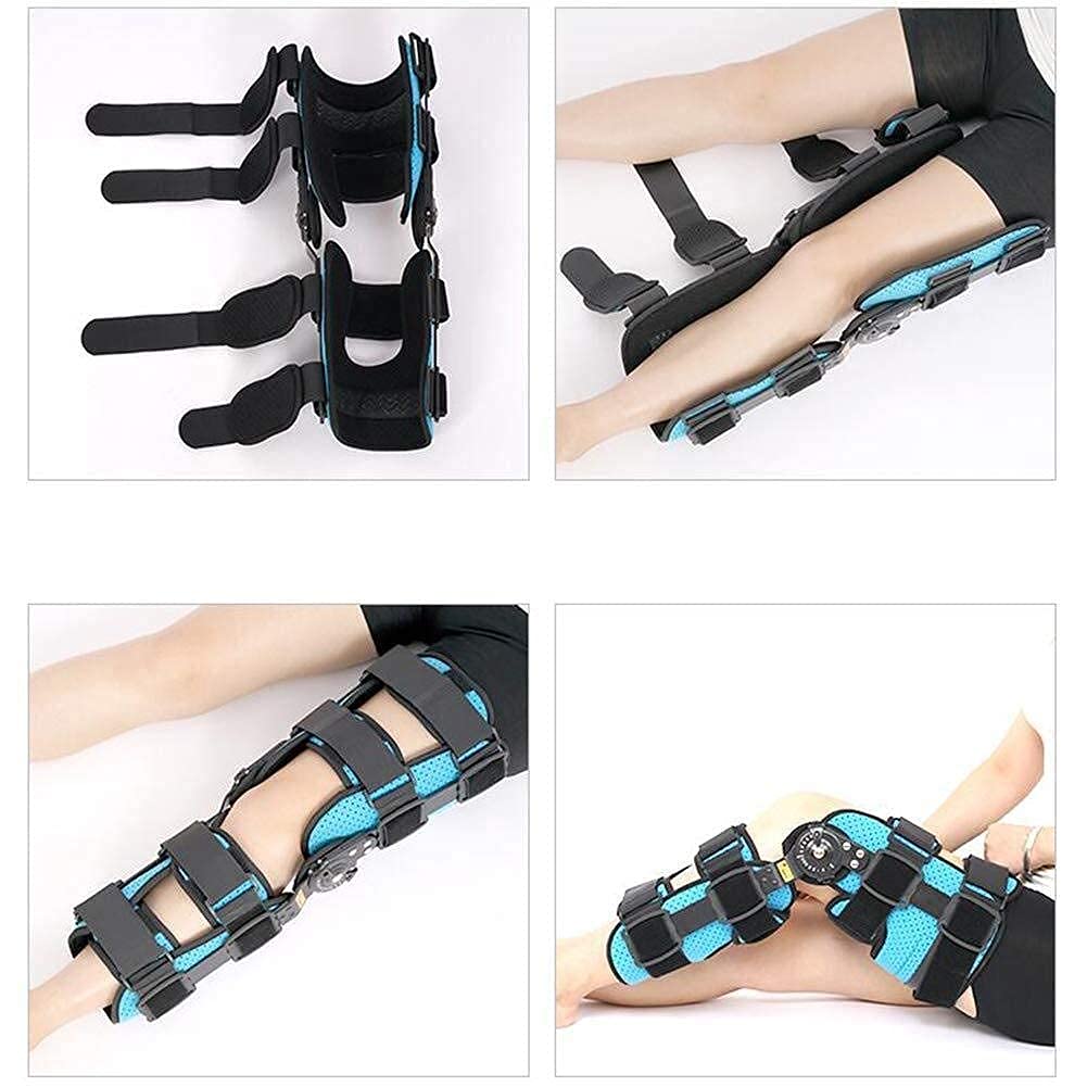 Hinged Knee Brace,Hinged Knee Orthosis Adjustable Post Op Knee Braces Patella Brace Stabilizer For Acl, Ligaments, Osteoarthritis (Left