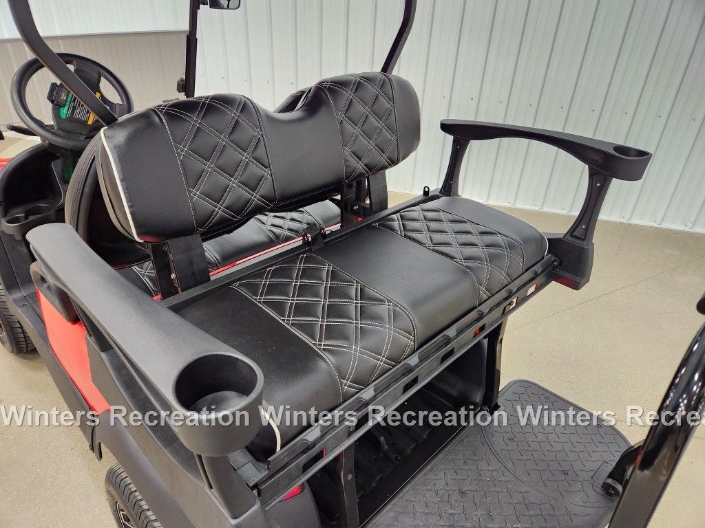 2021 Club Car Tempo Lithium Ion DELUXE ECOXGEAR STREET READY Golf Cart, Rally Red