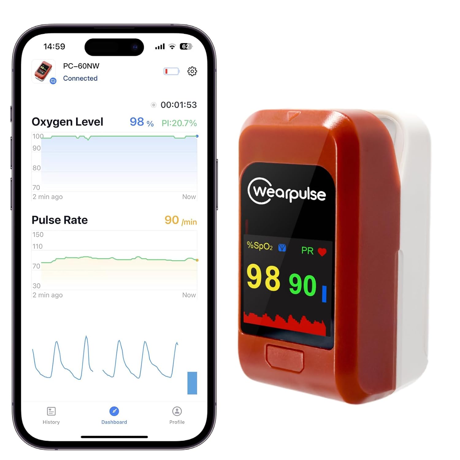 Kids Oxygen Monitor, Infant Fingertip Pulse Oximeter Tracks Adult and Child's SPO2 & Pulse Rate, Toddler Foot O2 Monitor with Audio Reminder, Free APP & PC Report