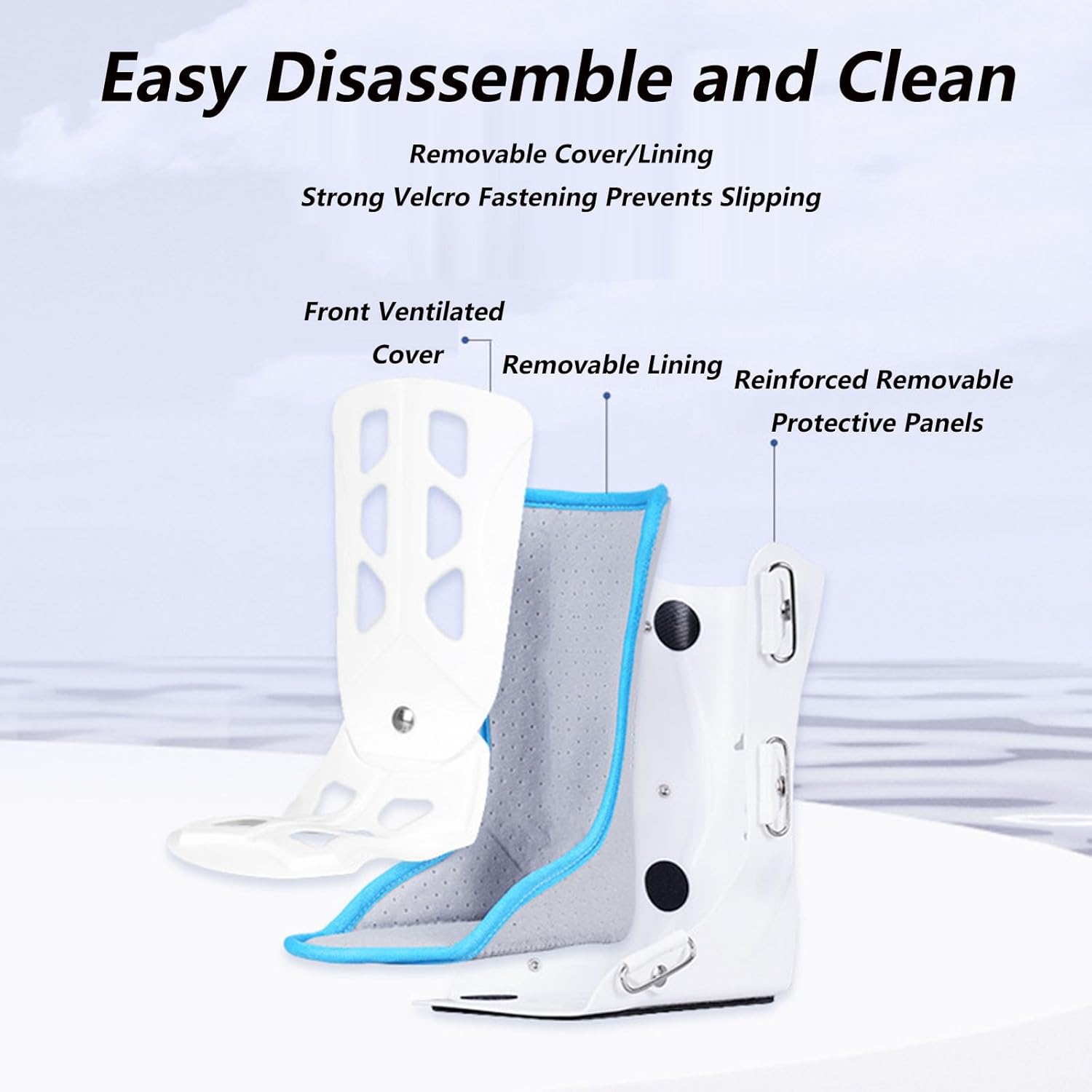 SFKLYU Kids AFO Drop Foot Brace, AFO Night Splint, Othopedic Drop Foot Support for Children Toddler Ankle Foot Orthosis,1 Pair