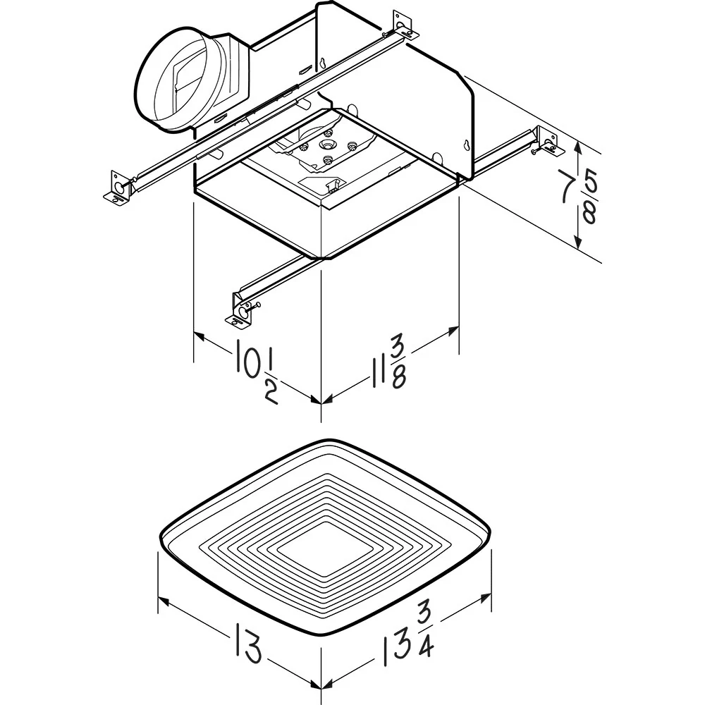Broan QTXEG80 Bathroom Exhaust Fan