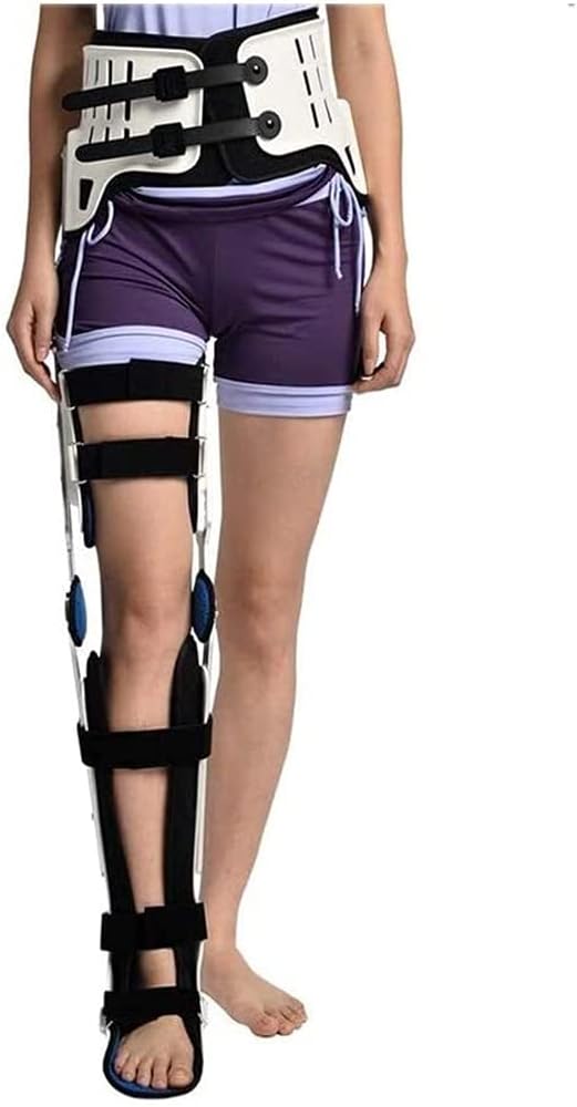 Knee Support Brace,Hip Knee Ankle Foot Orthosis Leg Fracture,Knee Ankle Foot Orthosis Rehabilitation Equipment Fixed Brace Orthopedic Instrument Fracture Support for Hip Fracture