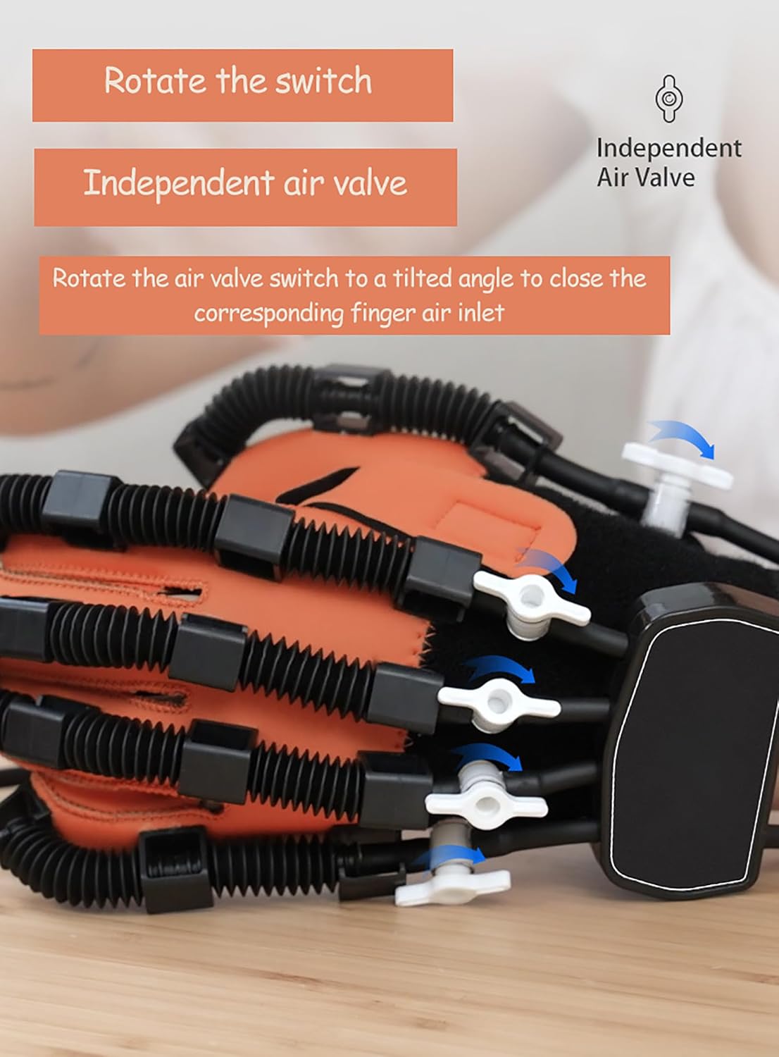 Rehabilitation Robot Gloves with Various Training Modes, Rechargeable Finger Trainer Hand Strengthening Devices with Adjustable Training Time