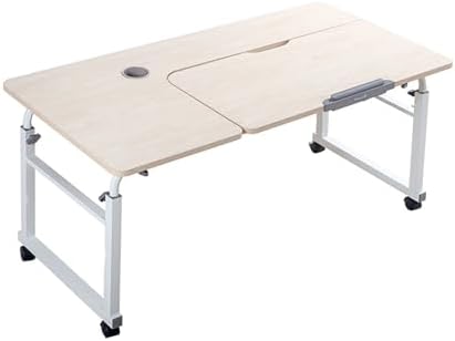 Hospital Table Over Bed for Home Use Swivel,Over The Bed Table with Wheels,Adjustable Height Table,Hospital Bed Table,Chair Cart,Laptop Desk for Bed,Recliner Table,Perfect for Hospital Famil