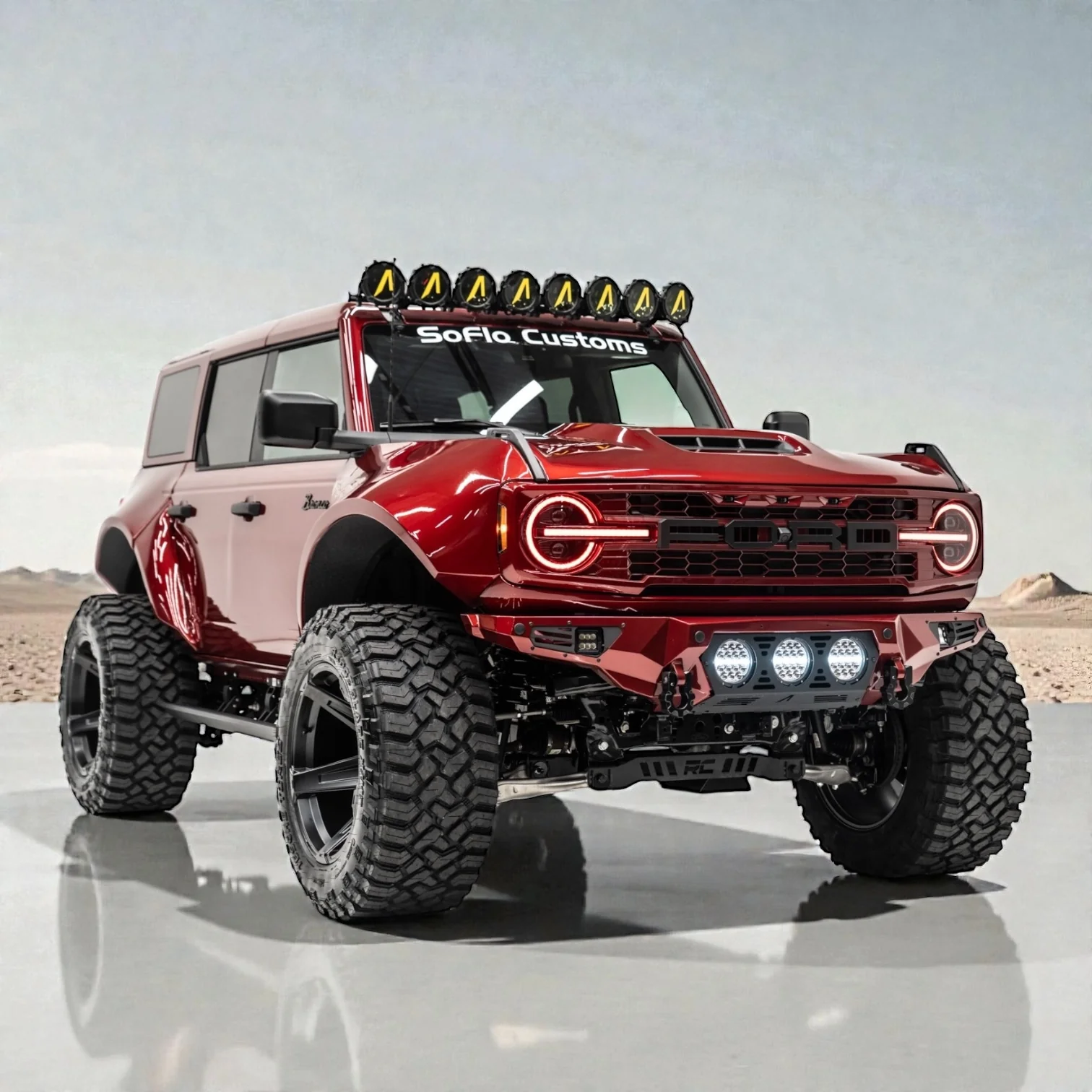 Ford Bronco Apocalypse 5 Spoke Wheel 6 Lug (Black)