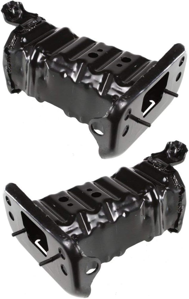 Evan Fischer Bumper Bracket Set of 2 Right and Left Side Front Plastic Compatible with Toyota Yaris 07-17 Reinforcement Bracket Support Arm