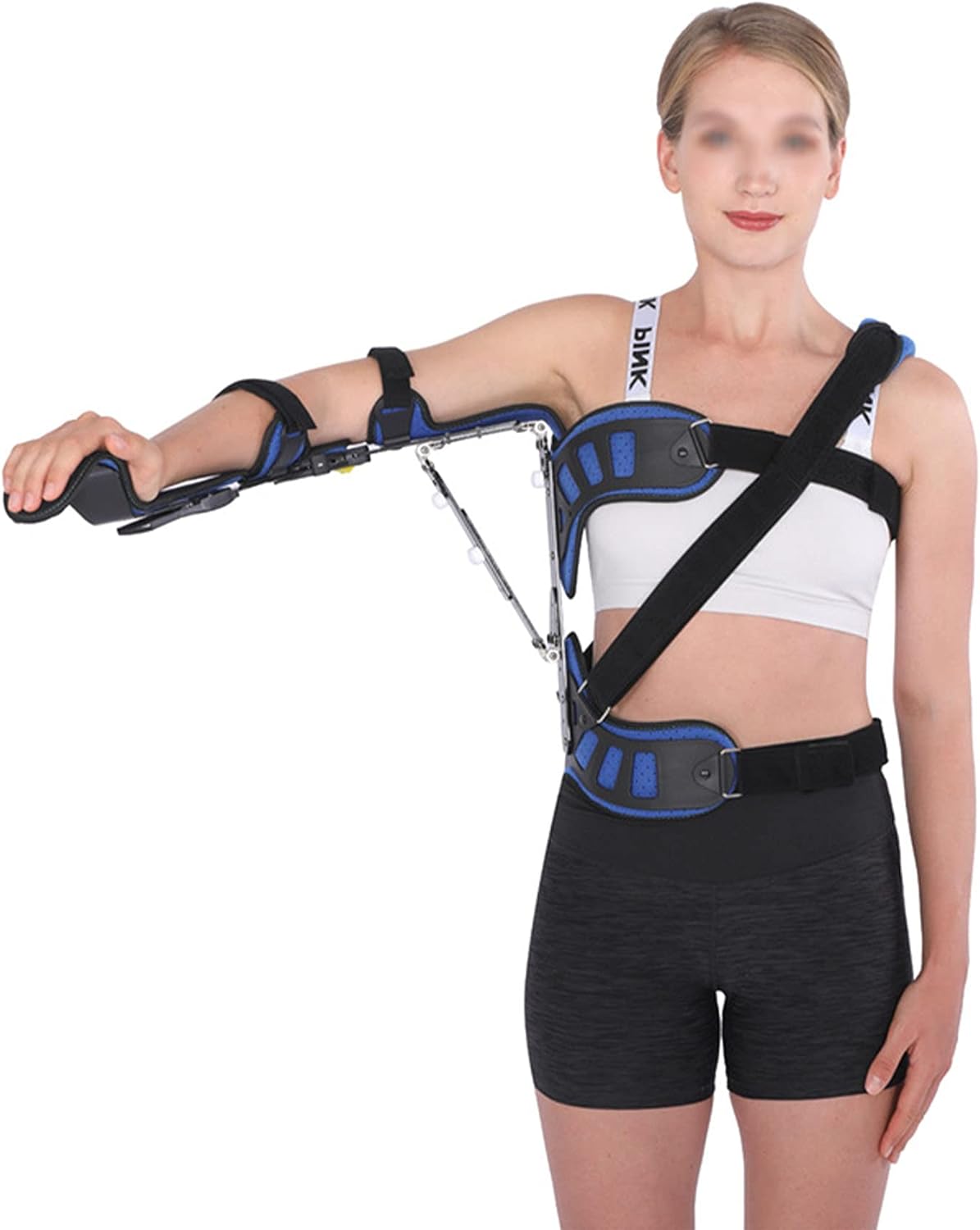 Shoulder Abduction Sling ​for Dislocation Fracture Sprains Broken Arm for Shoulder Injury Torn Rotator Cuff Sublexion Surgery Lightweight Breathable Wrist Elbow Support Unisex,Right