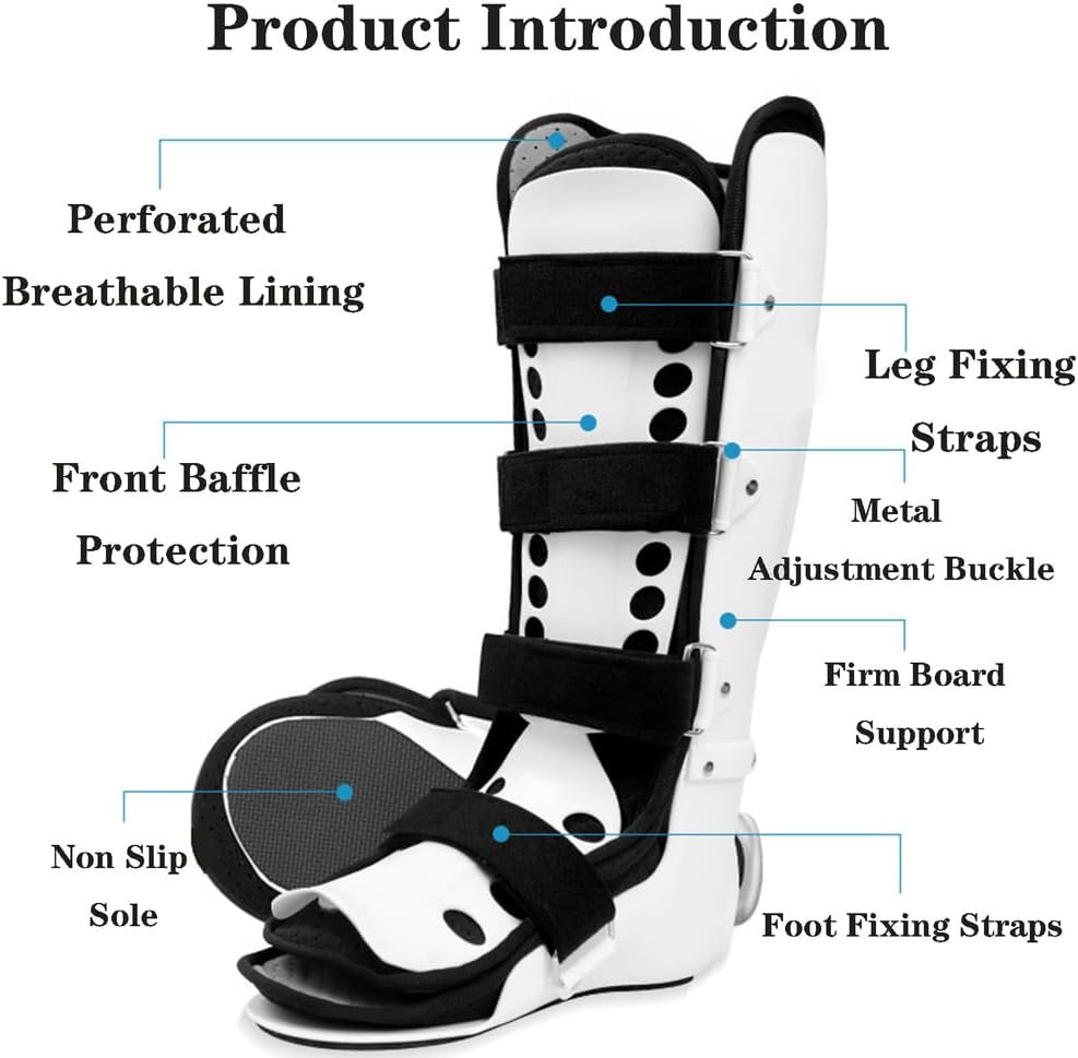 Plantar Fasciitis Night Splint, Ankle Stabilizer Brace, Unisex Night Splint Foot, AFO Drop Foot Splint for Treating Plantar Fasciitis and Achilles Tendonitis,A 1 Pair,L-B Left-Large