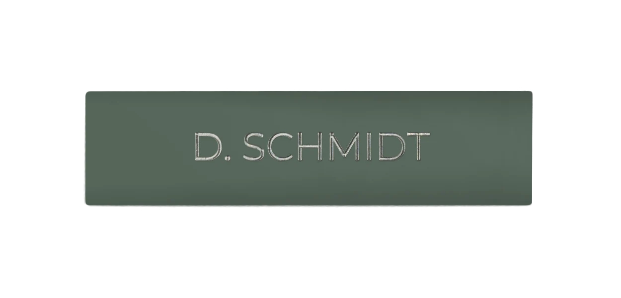 DoorBird Nameplate for One Call Button D21X  in Concrete Grey, RAL 7023 - Individual Engraving